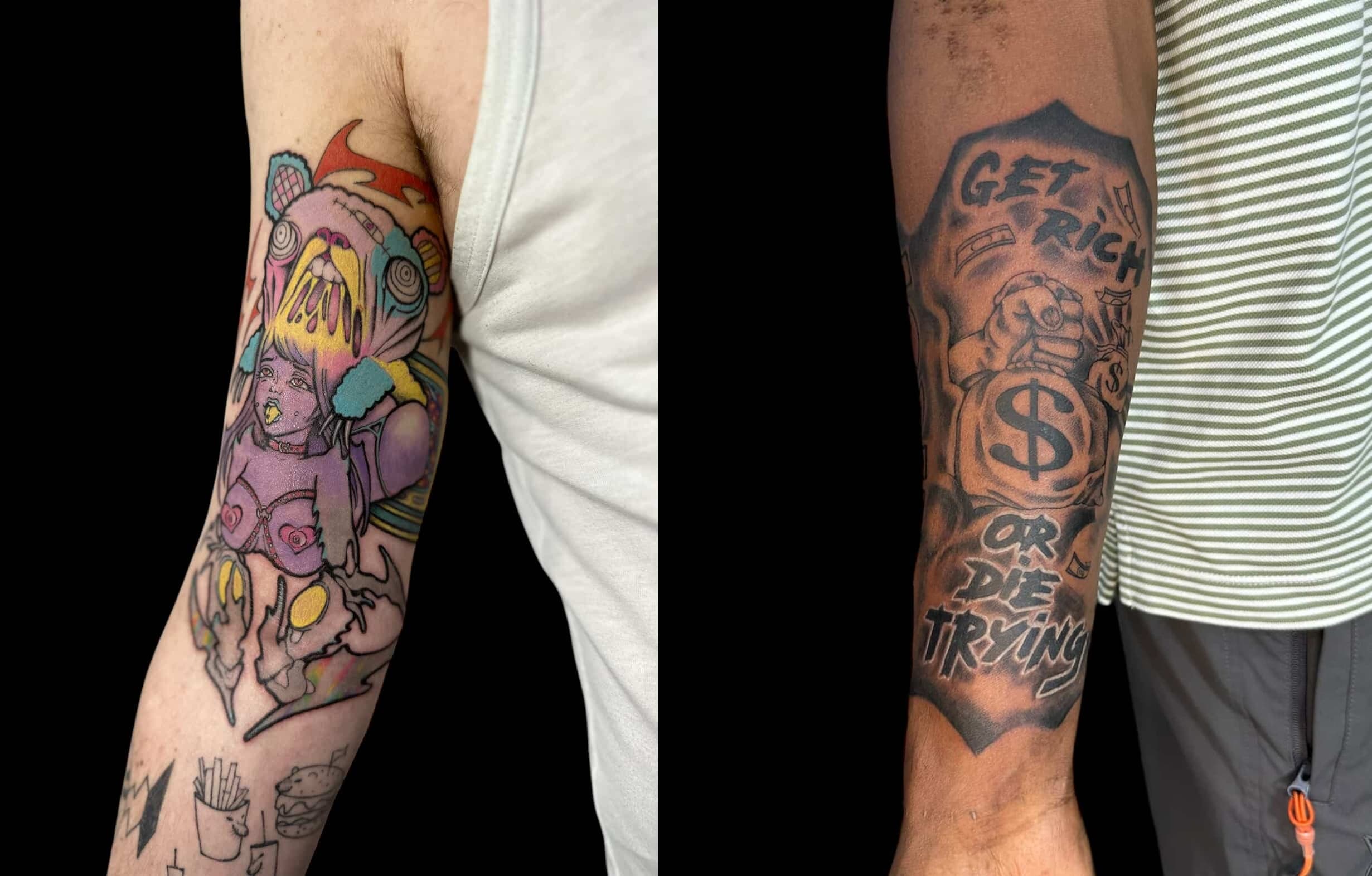 Creative tattoos by Dim at Uncanny Ink